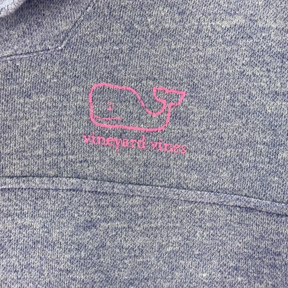 Vineyard Vines Sweater Pullover Cowl Neck Long Sleeve Womens Medium Purple Logo - Picture 4 of 12